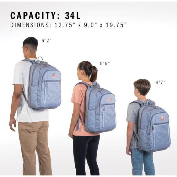 adidas excel 6 backpack grey Tennis (Green Oxide/Onix Grey/Impact) When youve got both work and a workout on your schedule adidas Excel 6 Backpack -